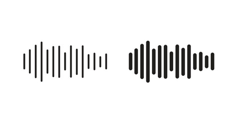 Sound wave icons. EPS 10. Graphic icon vector designs