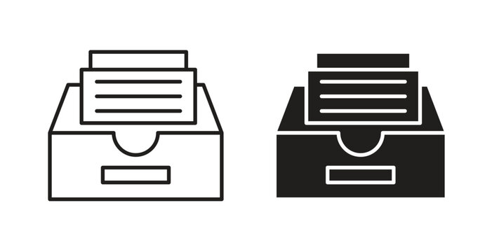Store files icons. EPS 10. Graphic icon vector designs