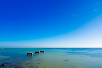 Old remains in the waters of Key West Florida