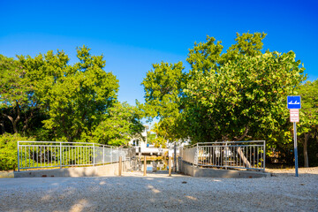 Public kayak launch ramp in Islamorada Florida Keys