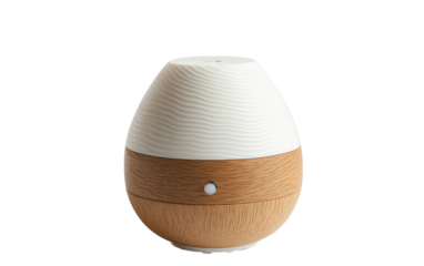High quality diffuser with wood grain finish perfect for living rooms, bedrooms, offices, and holistic practices isolated on transparent background PNG