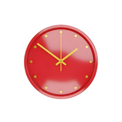 wall clock isolated on white