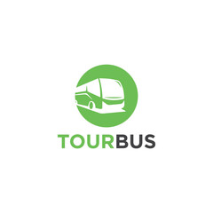 Tour Bus Logo Vector Simple Minimalist