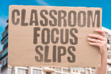 "Classroom Focus Slips" Attention issues affect daily instruction quality. CLASSROOM.EDUCATION.GLOBAL.ATTENTION.TEACHING.