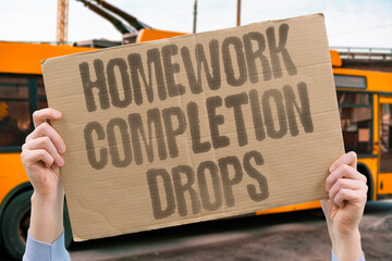 "Homework Completion Drops" Assignment follow-through weakens over time. HOMEWORK.EDUCATION.GLOBAL.COMPLIANCE.PROGRESS.