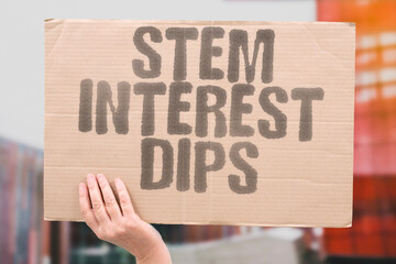"STEM Interest Dips" Enrollment slows in technical subjects. STEM.EDUCATION.GLOBAL.INTEREST.PARTICIPATION.