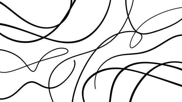 Abstract black lines on white background creating a minimalist design.