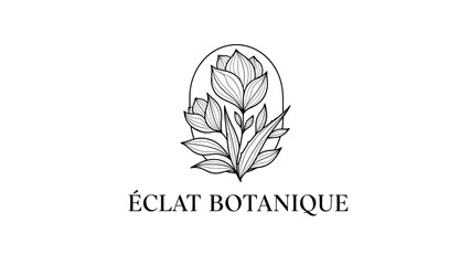 Fototapeta premium Eclat Botanique elegant floral logo design.
