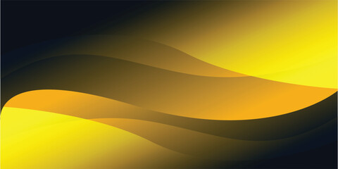 Bright Yellow Abstract Wave Background for Startup and Innovation Design