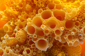 Carbon Revealed Through Macro Photography of Molecular Atmosphere and Abstract Scientific Form