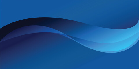 Dark Blue Abstract Wave Background for Premium Corporate and Finance Design