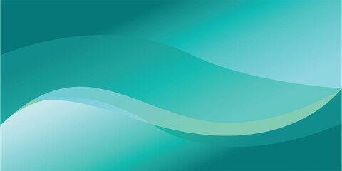 Clean Teal Abstract Wave Background for Technology and Healthcare Design