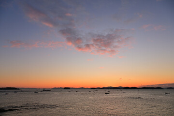 羽豆岬から見る日の出の風景