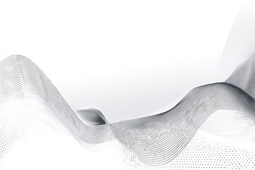 Abstract Digital Wave Pattern Displayed Against A Gradient White Backdrop