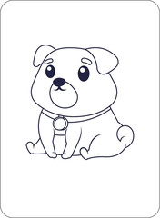 Fototapeta premium Cute Animals Coloring and Activity Pages for Kids