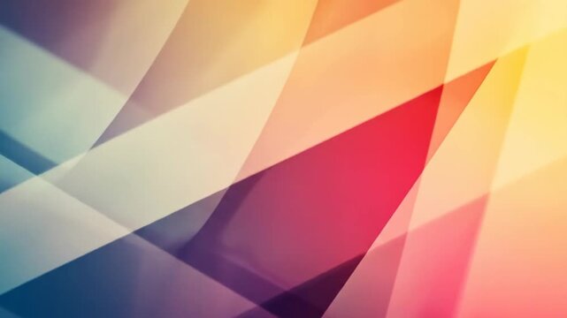 Abstract geometric composition with overlapping shapes and gradient colors