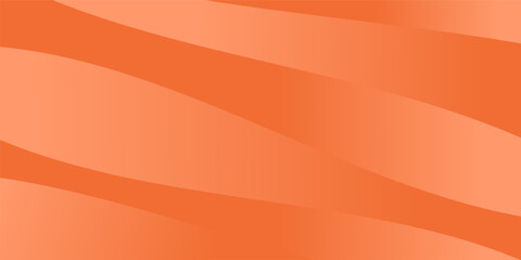 Abstract Orange Wave Gradient Background with Smooth Flowing Shapes