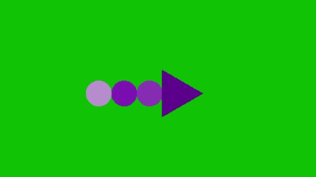 Arrow on green background