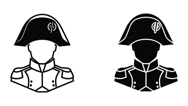 Napoleon bonaparte military uniform illustration