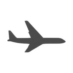 A commercial airliner flying through the sky