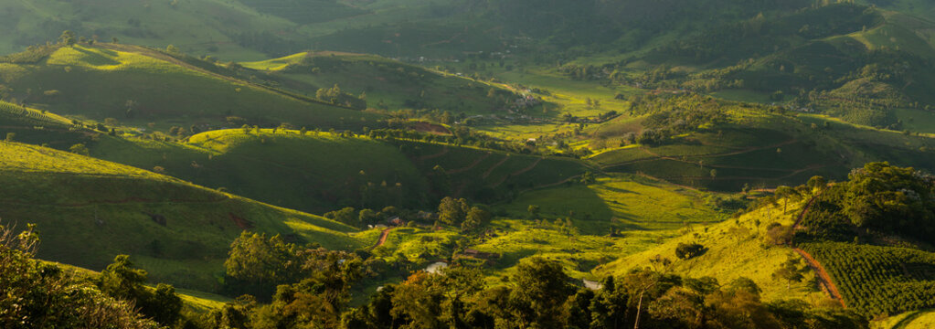 Colinas verdes, Mares de Morros em Minas Gerais. 