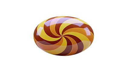 Swirled Lollipop in Warm Tones