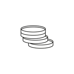 Obraz premium Minimalist Coin Stack Illustration for Financial and Business Concepts