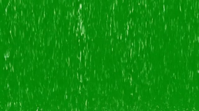 Vibrant green screen with dynamic white light streaks moving downwards