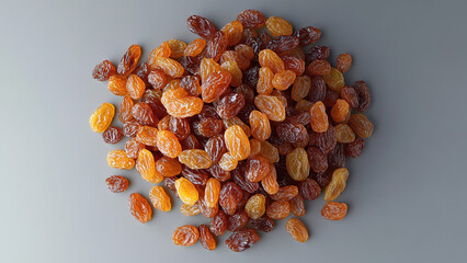 Obraz premium pile of raisins isolated on concrete stone background