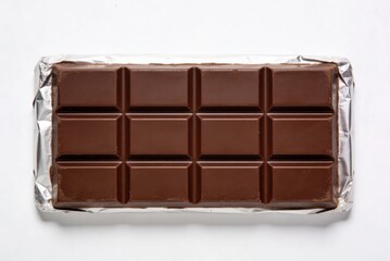 Chocolate bar placed on a clean surface with no writing, ready to enjoy at any time of day or for any occasion