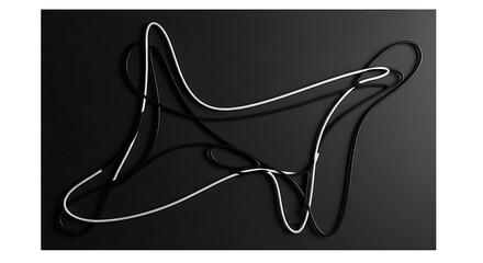 black and white chair