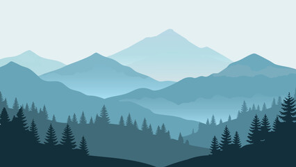 Serene mountain landscape