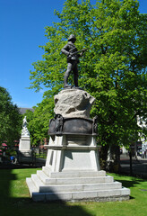 Royal Irish Rifles Memorial at the Belfast City Hall in Northern Ireland