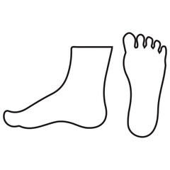 Human Foot Outline