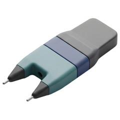 Modern Component Testing Tweezers Probe Tool Against Black Background