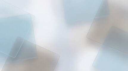 Modern Glassmorphism Abstract Background with Frosted Translucent Layers and Soft Blue Tones