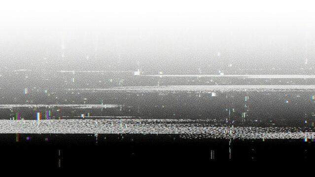 Abstract Glitch Effect with Digital Noise and Static Overlay. - Powered by Adobe