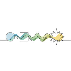 Obraz premium Abstract representation of energy transformation and impact.