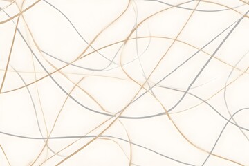 Fototapeta premium Minimal Abstract Wavy Line Pattern in Neutral Earth Tones