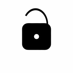 Secure padlock icon for protection and safety concepts