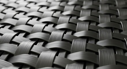 Abstract woven pattern close up showing repetitive geometric texture