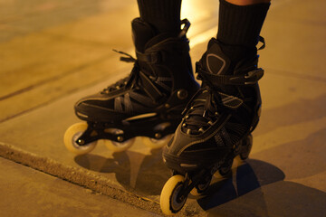 Patines, patinaje en el parque