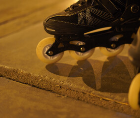 Patines, patinaje en el parque