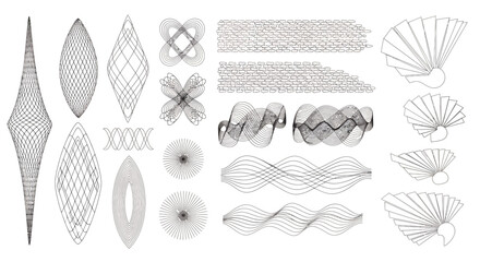 A collection of meticulously crafted vector graphics showcasing abstract geometric shapes and patterns, perfect for adding a modern and artistic touch to designs.