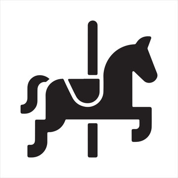 carousel horse glyph icon
