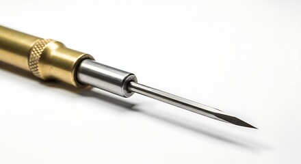 Precision Soldering Iron Tip Isolated on White Background