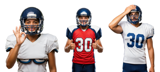 Youth Football Players in Action: Male and Female Athletes Showcasing Team Spirit