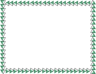 Green Triangle Frame Design for Creative Backgrounds and Layouts
