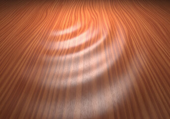 Abstract warm brown background with flowing wavy lines and glowing ripples.