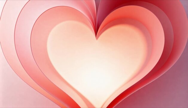 abstract blush background with curved shadow lines suggesting heart geometry perfect for valentine's day